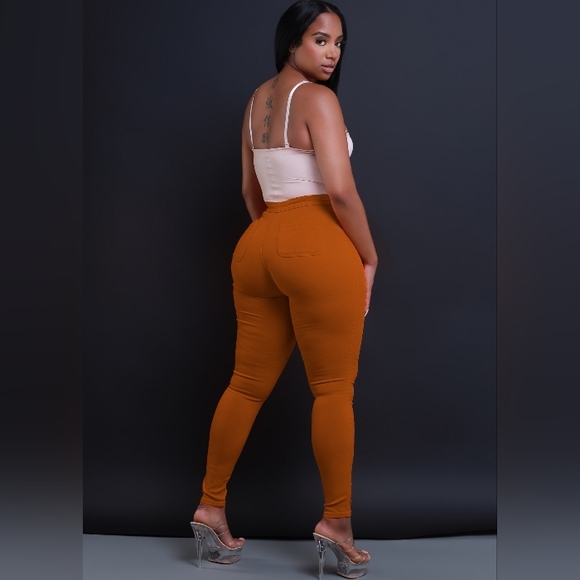 Caramel Trouser Jeans sz med - Picture 3 of 5